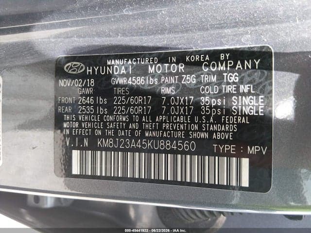 2019 HYUNDAI TUCSON SE 9