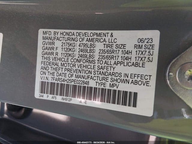 2023 HONDA CR-V LX AWD 9