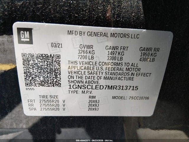 2021 CHEVROLET TAHOE 2WD COMMERCIAL FLEET 9