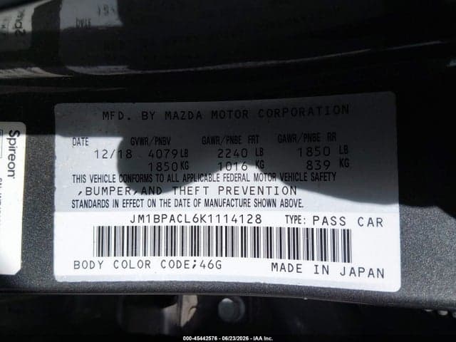 2019 MAZDA MAZDA3 SELECT PACKAGE 9