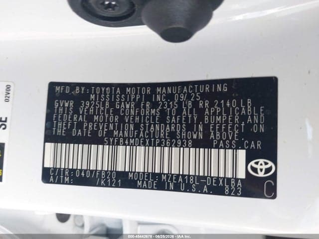 2026 TOYOTA COROLLA LE 9