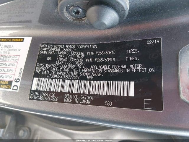 2019 LEXUS GX 460 PREMIUM 9