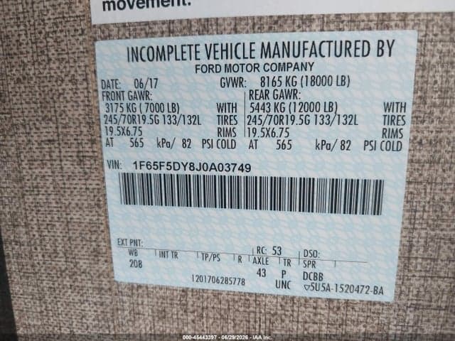 2018 FORD F53 9