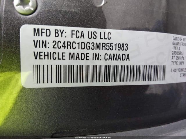 2021 CHRYSLER VOYAGER LXI 9