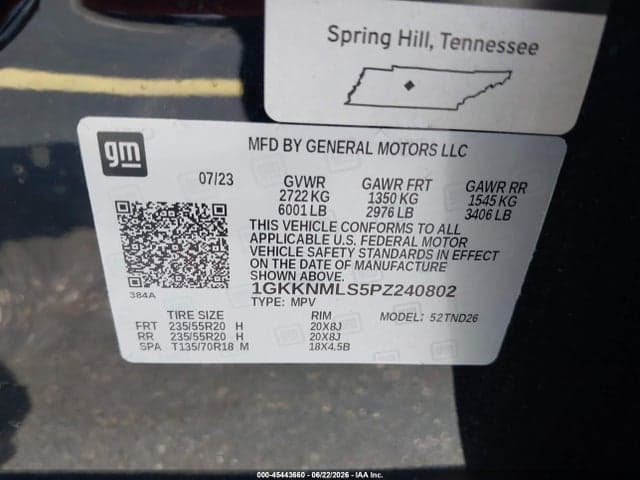 2023 GMC ACADIA FWD SLT 9