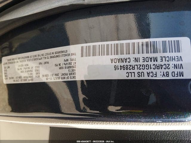 2020 CHRYSLER PACIFICA LIMITED 9