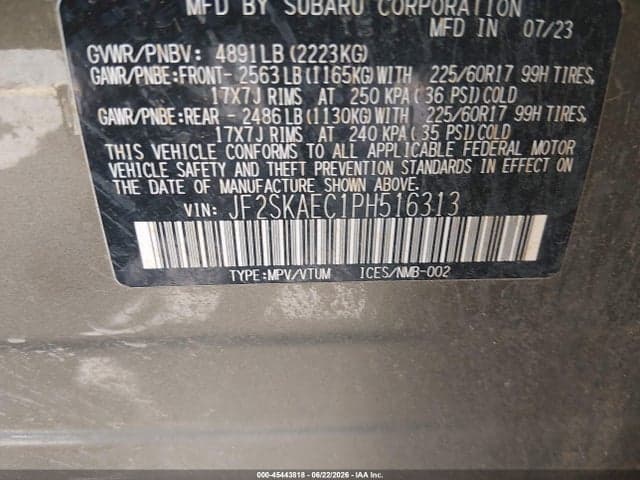 2023 SUBARU FORESTER PREMIUM 9