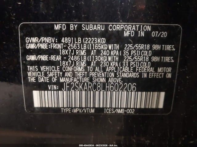2020 SUBARU FORESTER SPORT 9