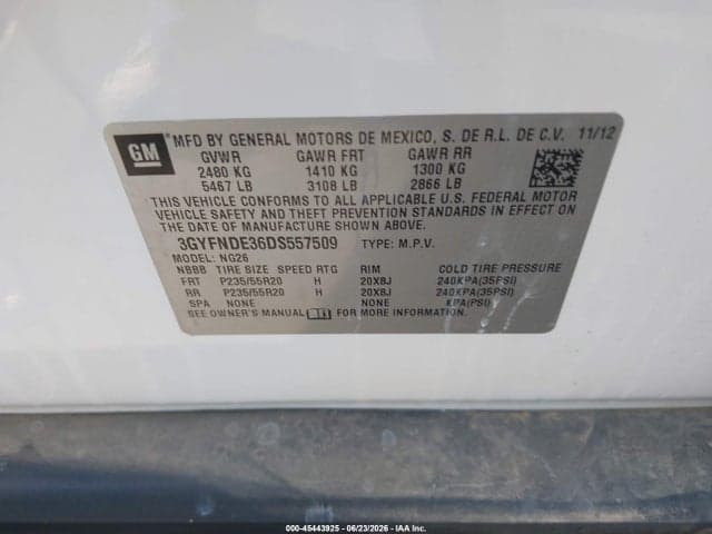 2013 CADILLAC SRX PERFORMANCE 9