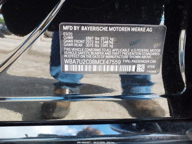 2021 BMW 750I XDRIVE 9