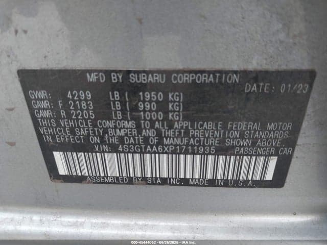2023 SUBARU IMPREZA BASE 5-DOOR 9