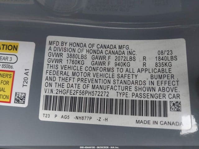 2023 HONDA CIVIC SPORT 9