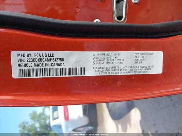 2021 DODGE CHARGER SXT RWD 9