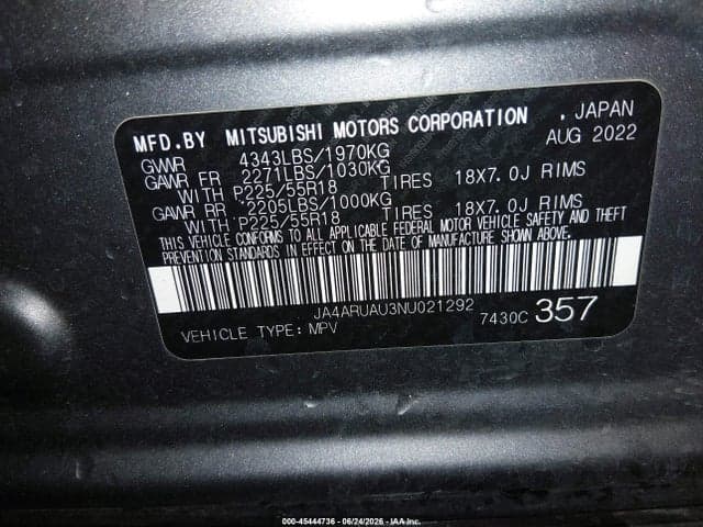 2022 MITSUBISHI OUTLANDER SPORT 9