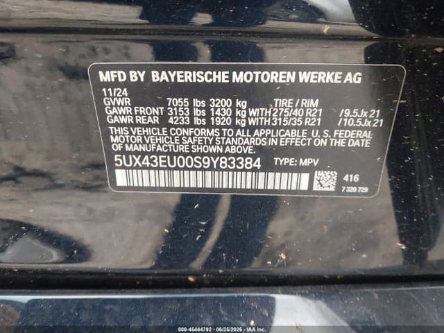 2025 BMW X5 PHEV XDRIVE50E 9