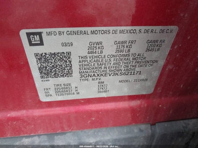 2019 CHEVROLET EQUINOX LT 9