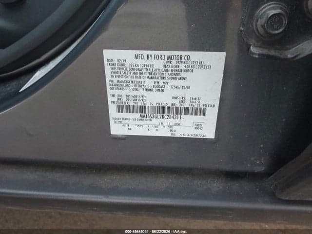 2019 FORD ECOSPORT SE 9