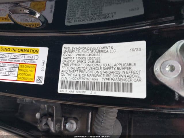 2024 HONDA ACCORD HYBRID SPORT 9