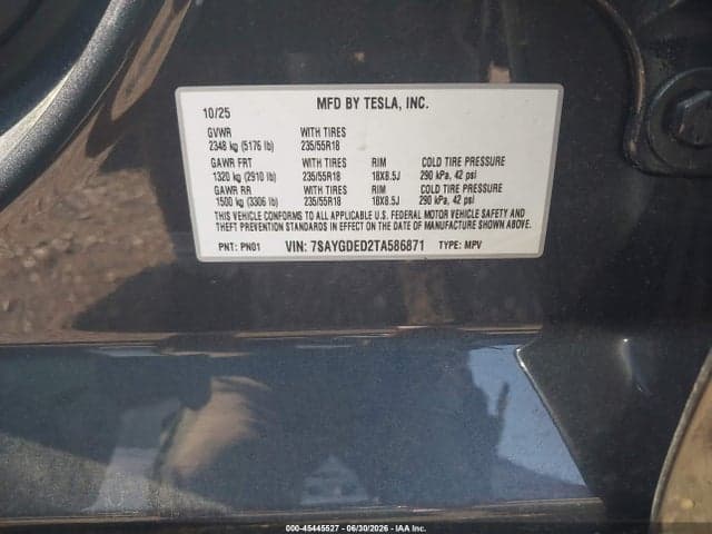 2026 TESLA MODEL Y PREMIUM REAR-WHEEL DRIVE/REAR-WHEEL DRIVE 10
