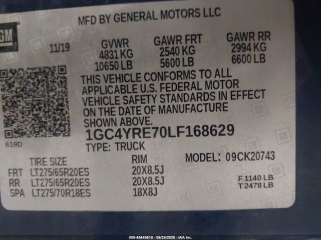 2020 CHEVROLET SILVERADO 2500HD HIGH COUNTRY 9