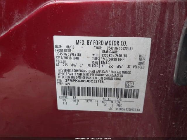 2018 FORD EDGE SEL 9