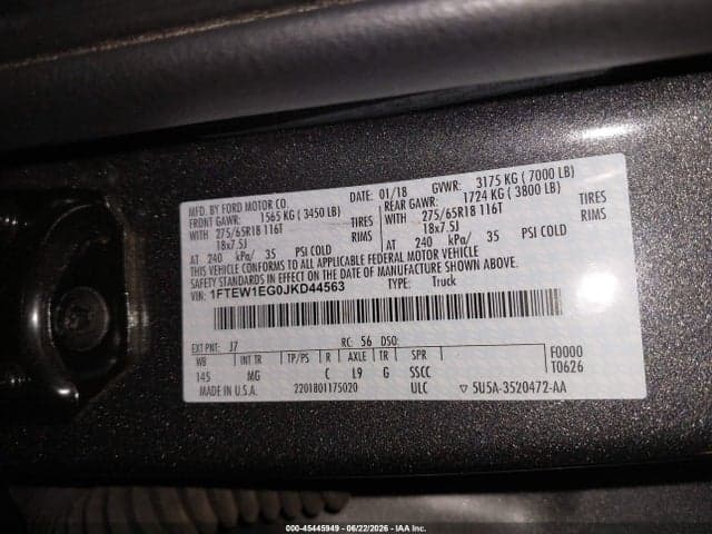 2018 FORD F-150 XLT 9