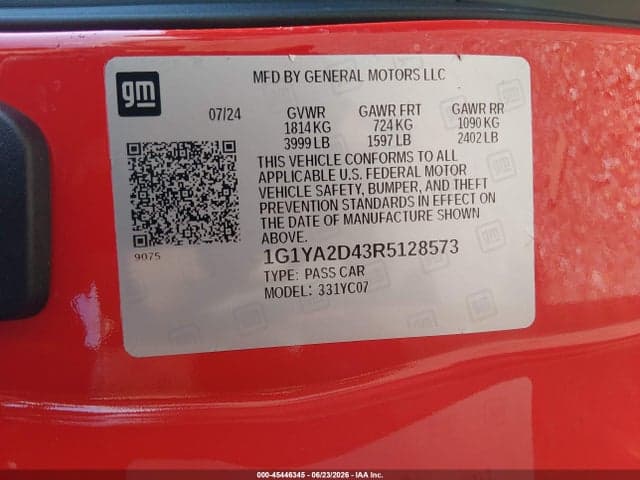 2024 CHEVROLET CORVETTE STINGRAY RWD 1LT 9