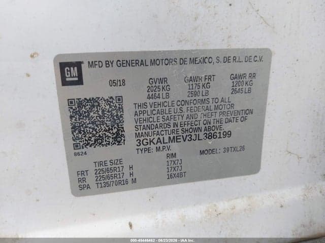 2018 GMC TERRAIN SLE 9
