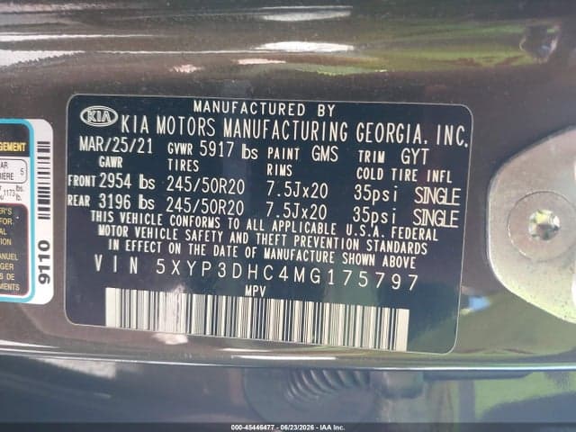 2021 KIA TELLURIDE EX 9