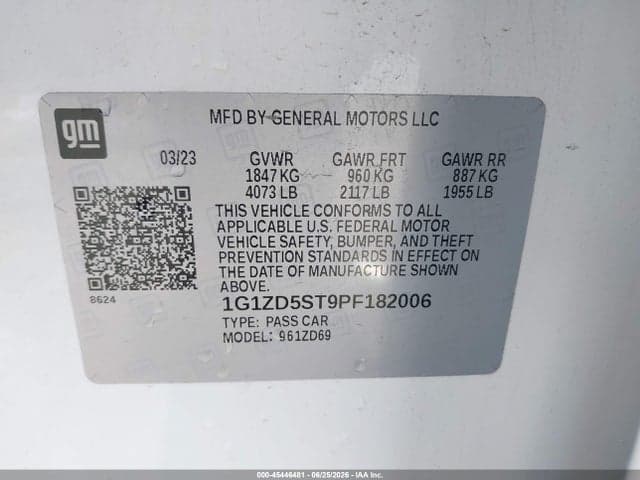 2023 CHEVROLET MALIBU FWD 1LT 9