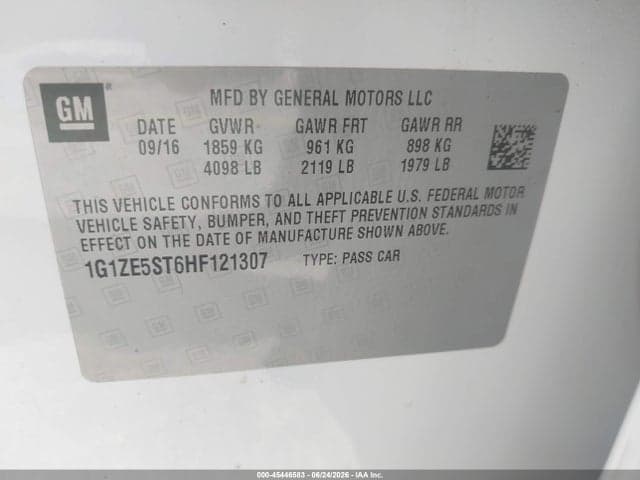 2017 CHEVROLET MALIBU 1LT 9