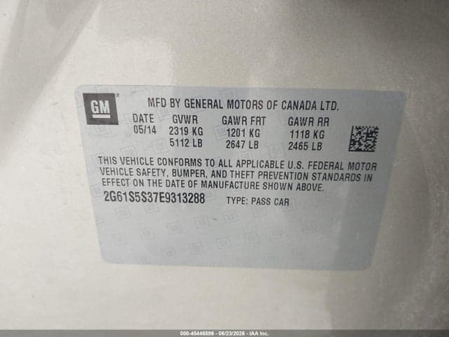 2014 CADILLAC XTS PLATINUM 9