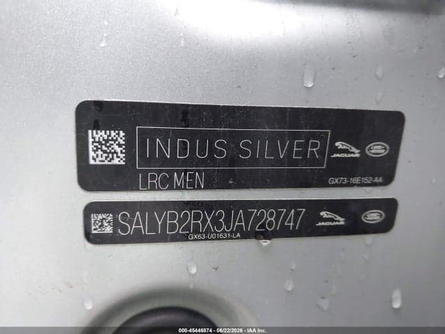 2018 LAND ROVER RANGE ROVER 9