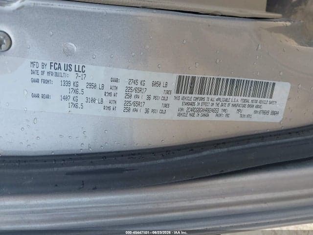 2017 DODGE GRAND CARAVAN SE 9