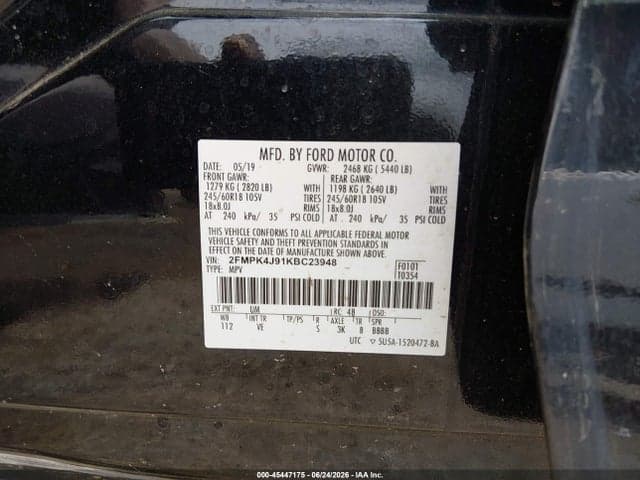 2019 FORD EDGE SEL 11