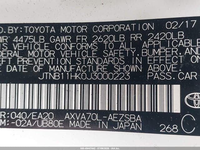 2018 TOYOTA CAMRY SE 9