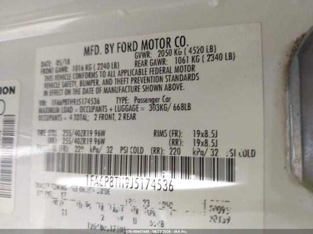 2018 FORD MUSTANG ECOBOOST 9