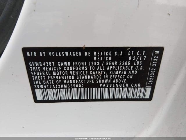 2017 VOLKSWAGEN JETTA GLI 9