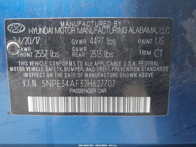 2018 HYUNDAI SONATA SPORT 9