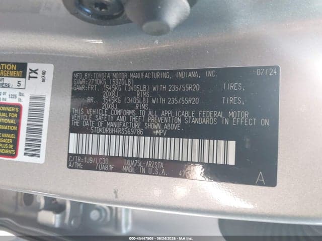 2024 TOYOTA HIGHLANDER XSE 9