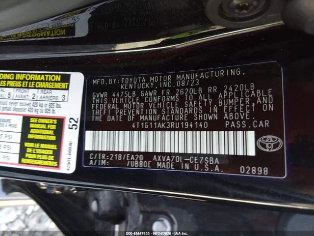 2024 TOYOTA CAMRY SE 9