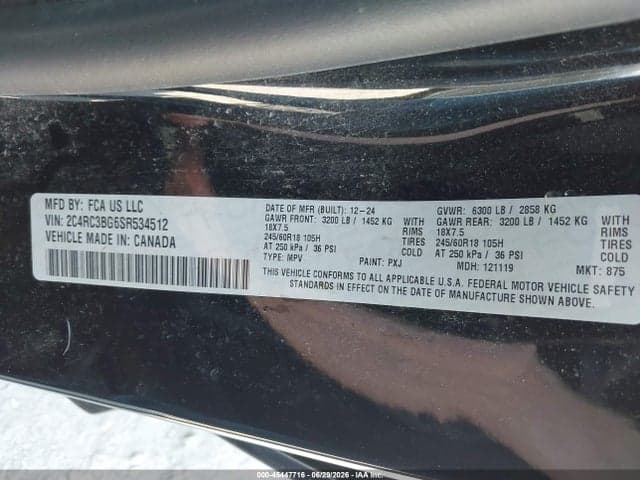 2025 CHRYSLER PACIFICA SELECT 9