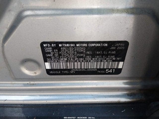 2020 MITSUBISHI OUTLANDER SEL 9