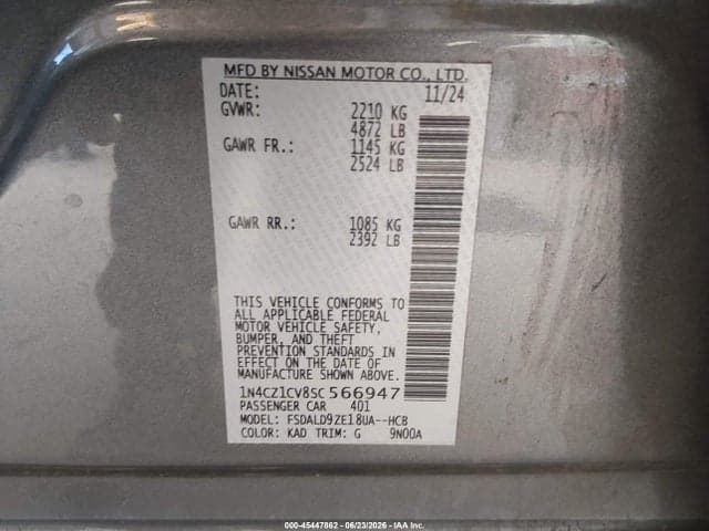 2025 NISSAN LEAF SV PLUS 9