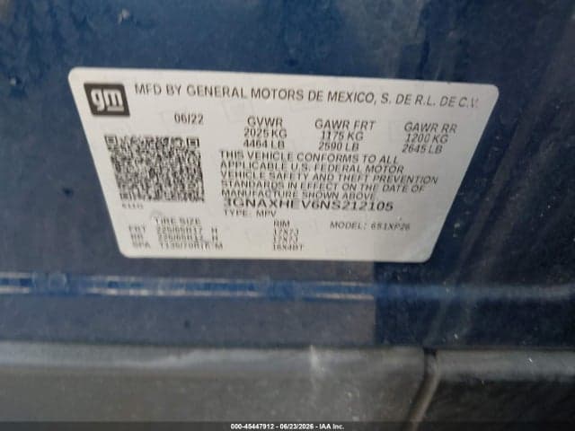 2022 CHEVROLET EQUINOX FWD LS 9