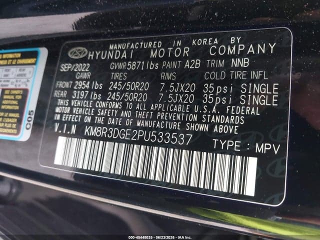 2023 HYUNDAI PALISADE XRT 9