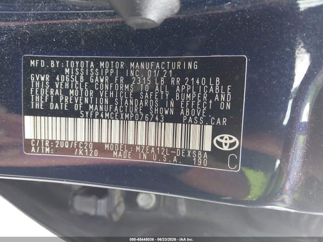 2021 TOYOTA COROLLA SE 9