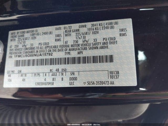 2022 FORD ESCAPE SE 9
