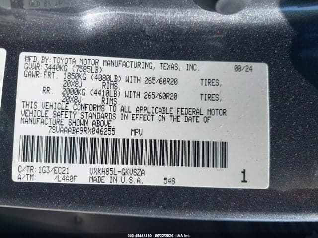 2024 TOYOTA SEQUOIA SR5 9