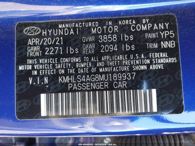 2021 HYUNDAI ELANTRA SEL 9
